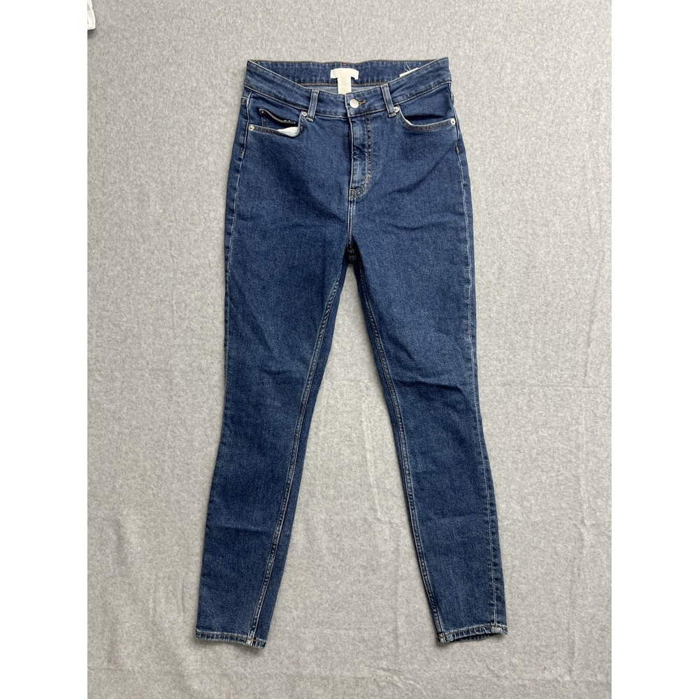 HM Womens High Waisted Skinny Jeans Medium Blue Denim Size 10 P/N 0573085 4